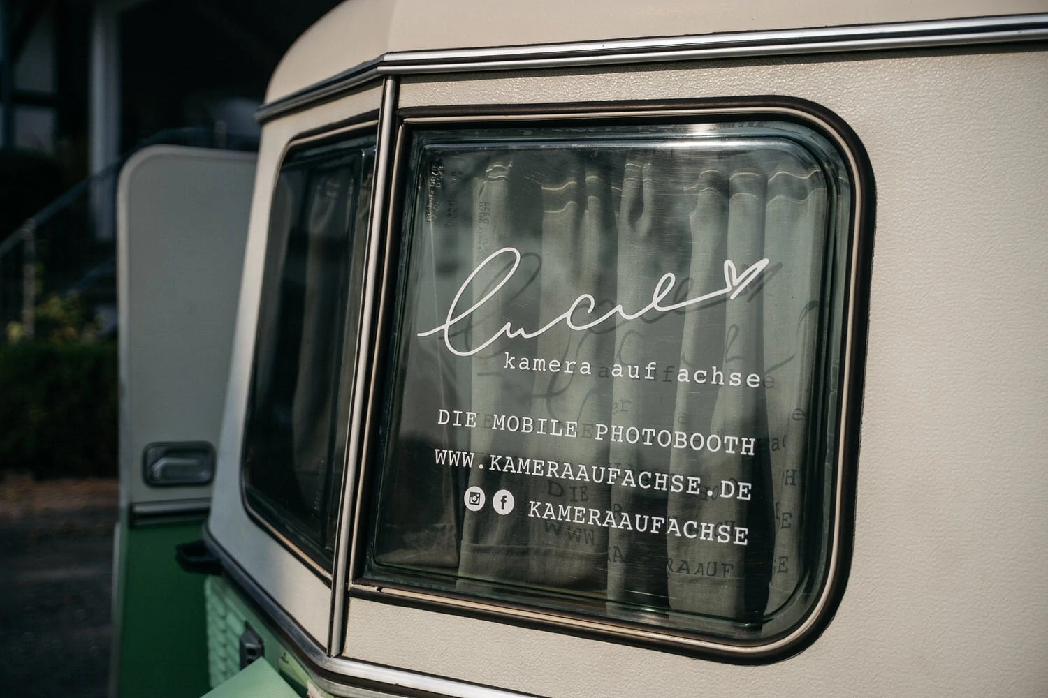 Unsere mobile Fotobox im Caravan "Lucie" - Social Media