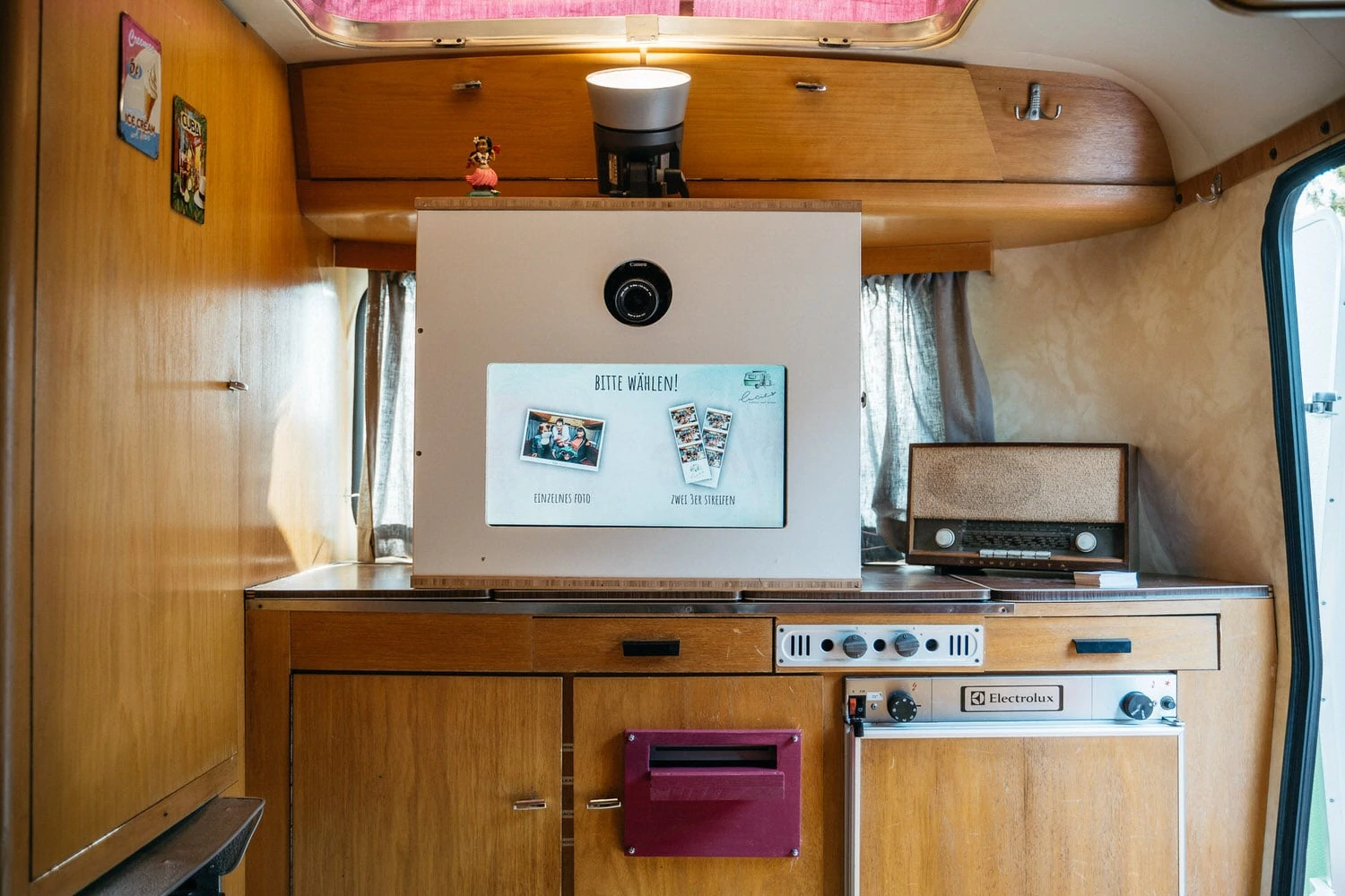 Unsere mobile Fotobox im Caravan "Lucie" - Technik